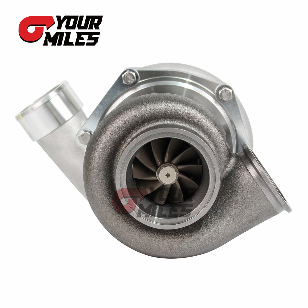Yourmiles Reverse Rotation GEN II GTX3582R Dual Ball Bearing Billet Wheel Turbo Dual Vband .83/1.01 With Flanges&Clamps