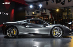 طقم هيكل سيارة Ferrari F8 OEM Style مصنوع من ألياف الكربون الجافة عالية الأداء 