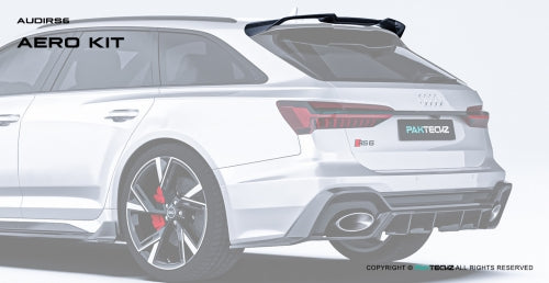 Paktechz Audi RS6 C8 Carbon Fiber Body Kit - Roof Spoiler