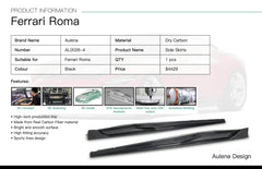 Ferrari Roma Aulena Side Skirts