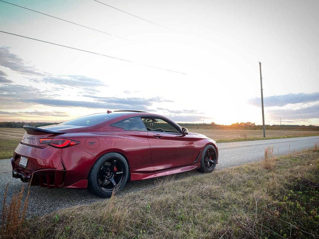 CMST Carbon Fiber Rear Bumper & Diffuser for Infiniti Q60 to Project Black S concept 2017-2022