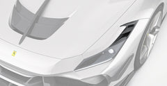 Paktechz Ferrari F8 Tributo/Spider Carbon Fiber Body Kit - Front Vent Trims