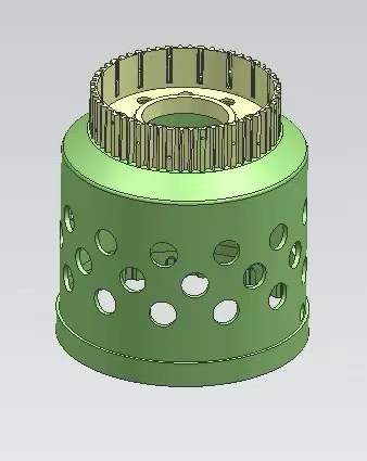 AME 8HP7X Billet D Drum - CAD engineering render