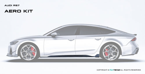Paktechz Audi RS7 C8 Carbon Fiber Body Kit - Side Skirts
