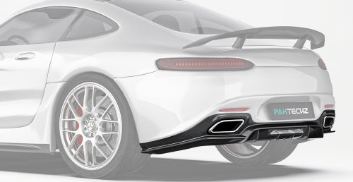 Paktechz Mercedes-Benz AMG GT/GTS C190 Ver.2 Carbon Fiber Body Kit - VER.2 Rear Diffuser