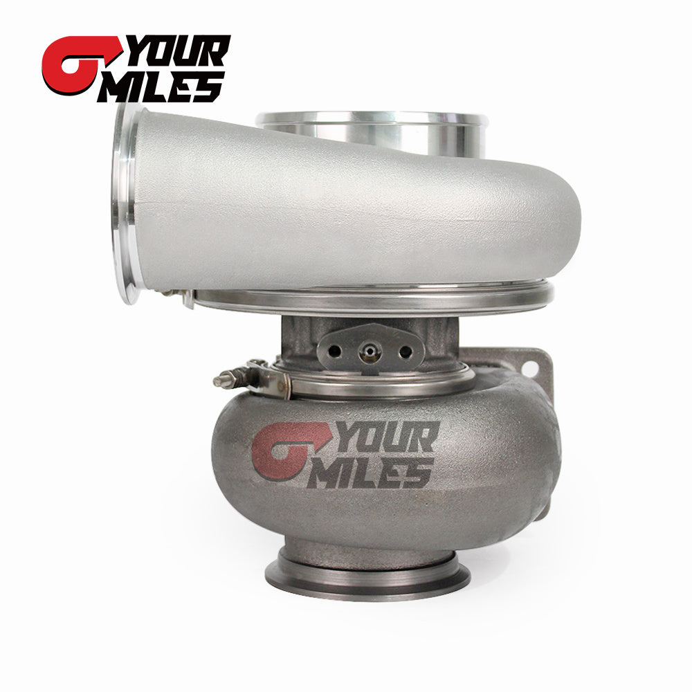 Yourmiles G42-1450 Billet Compressor Wheel Ceramic Dual Ball Bearing TurboCharger T4 1.15/1.25 0.85/1.01/1.15/1.28 Dual V-band Housing