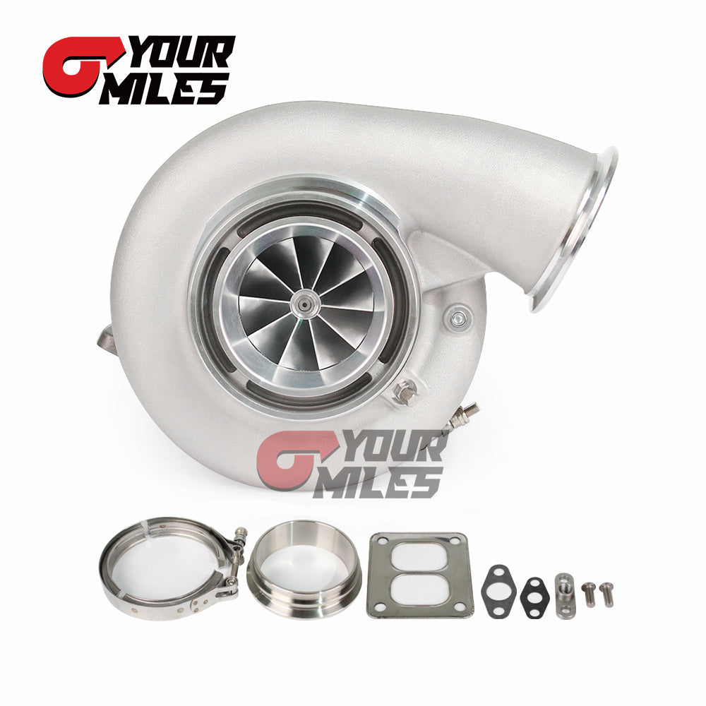Yourmiles G42-1450 Billet Compressor Wheel Journal Bearing TurboCharger T4 1.15/1.25 0.85/1.01/1.15/1.28 Dual V-band Housing