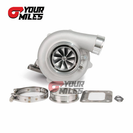 Yourmiles G35-1050 Ceramic Dual Ball Bearing Billet Wheel Turbocharger T3/T4.82/0.83/1.01/1.21 DV Hsg