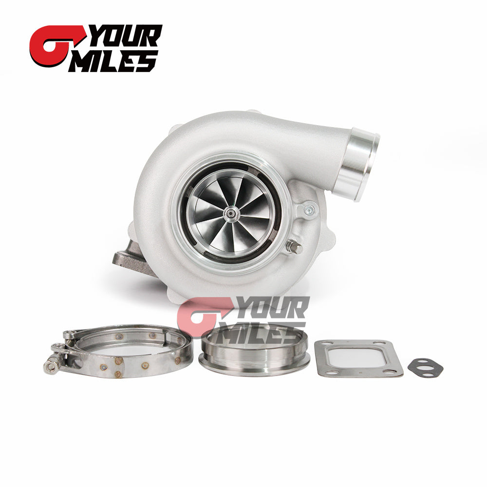 Yourmiles G35-1050 Ceramic Dual Ball Bearing Billet Wheel Turbocharger T3/T4.82/0.83/1.01/1.21 DV Hsg