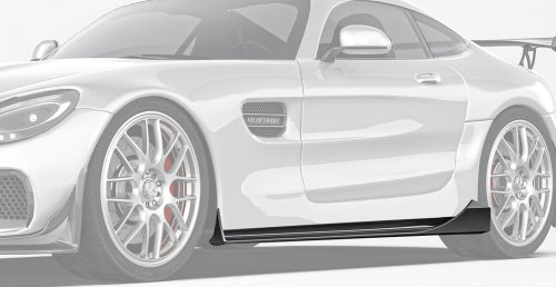 Paktechz Mercedes-Benz AMG GT/GTS C190 Ver.1 Carbon Fiber Body Kit - Side Skirts