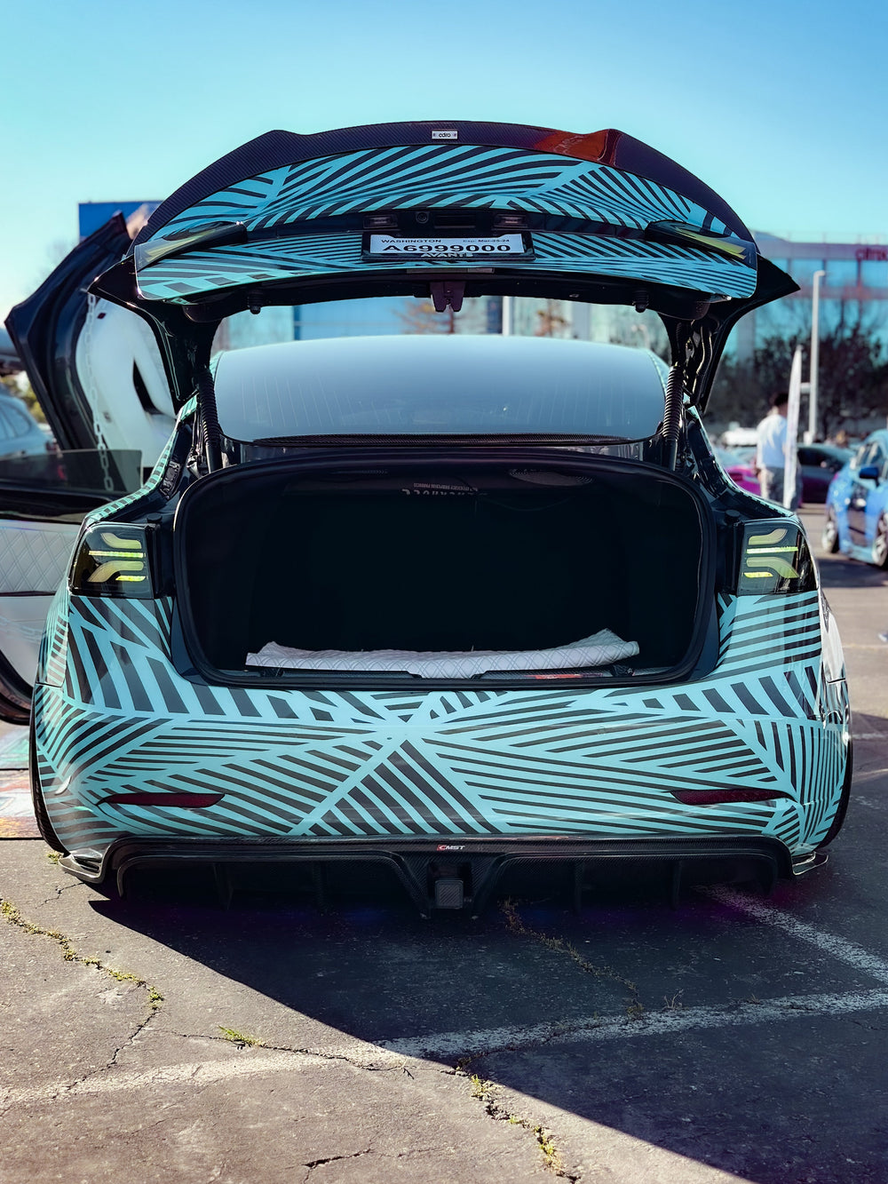 CMST Tesla Model 3 Carbon Fiber Rear Diffuser Ver.2