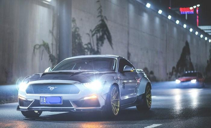 CMST Carbon Fiber Side Skirts for Ford Mustang S550.1 2015- 2017