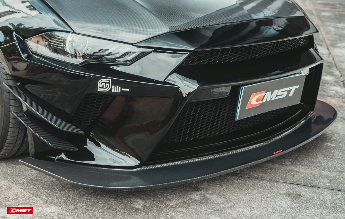 CMST Carbon Fiber Front Bumper & Front Lip for Ford Mustang S550.2 2018 - 2022