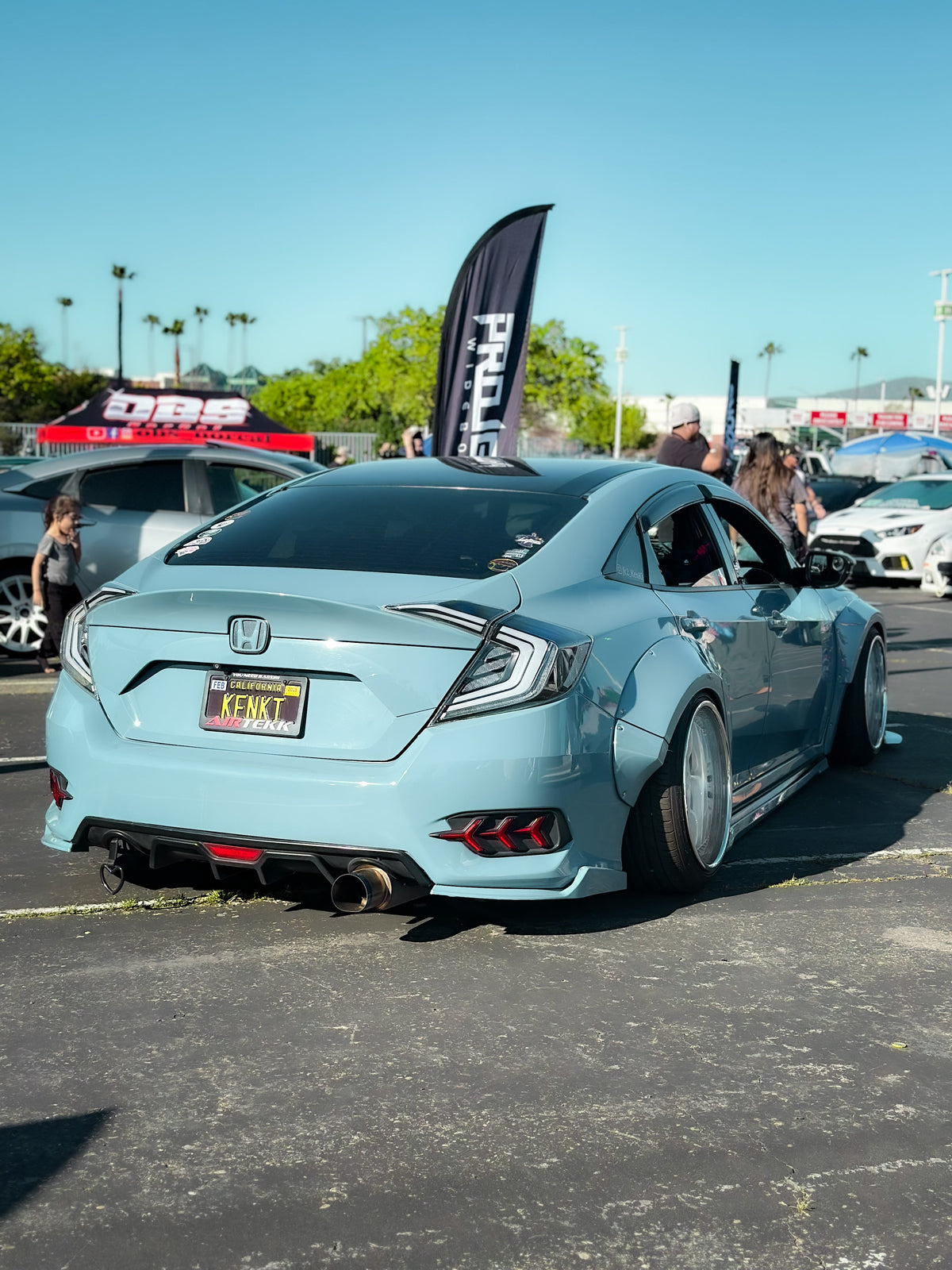 Robot Carbon Fiber Widebody Wheel Arches Fender Flares Honda Civic 10th Gen & FK7 Hatchback