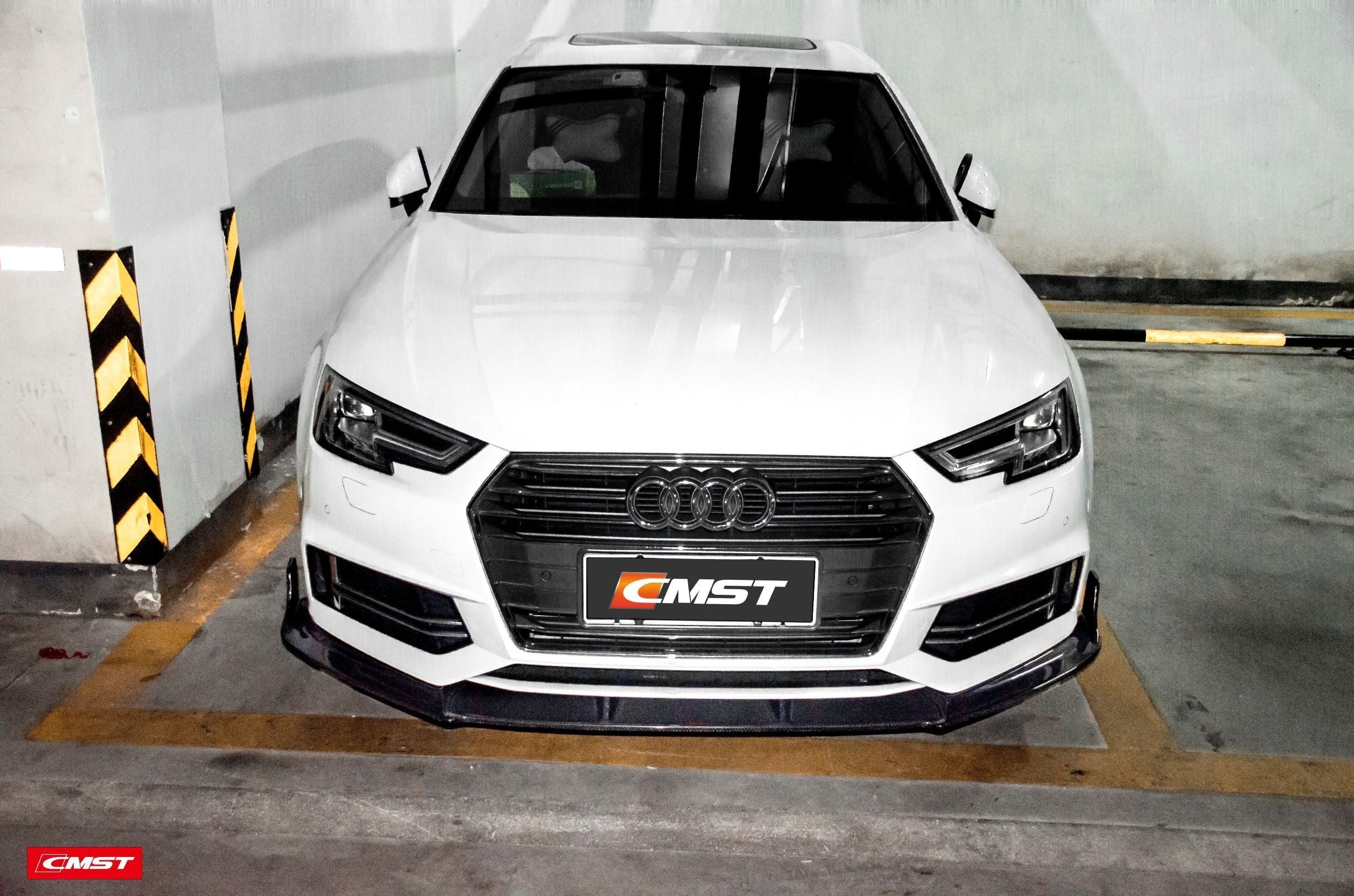 CMST Carbon Fiber Front Lip for Audi A4 S-Line / S4 B9 2017-2018  & A4 Base Model 2019