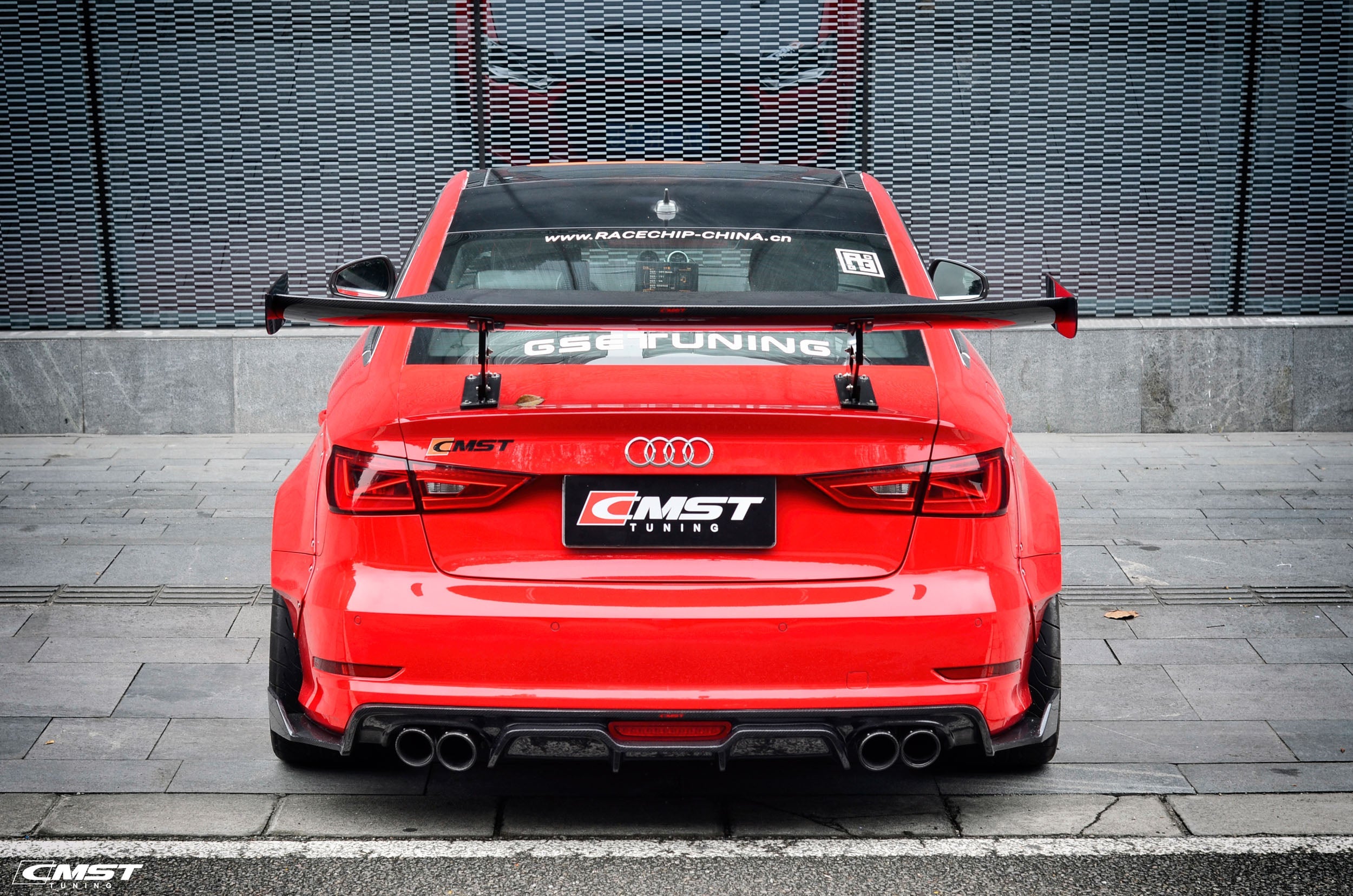 CMST Carbon Rear Spoiler GT Wing Ver.1 for Audi A3 S3 RS3 2014 - 2020