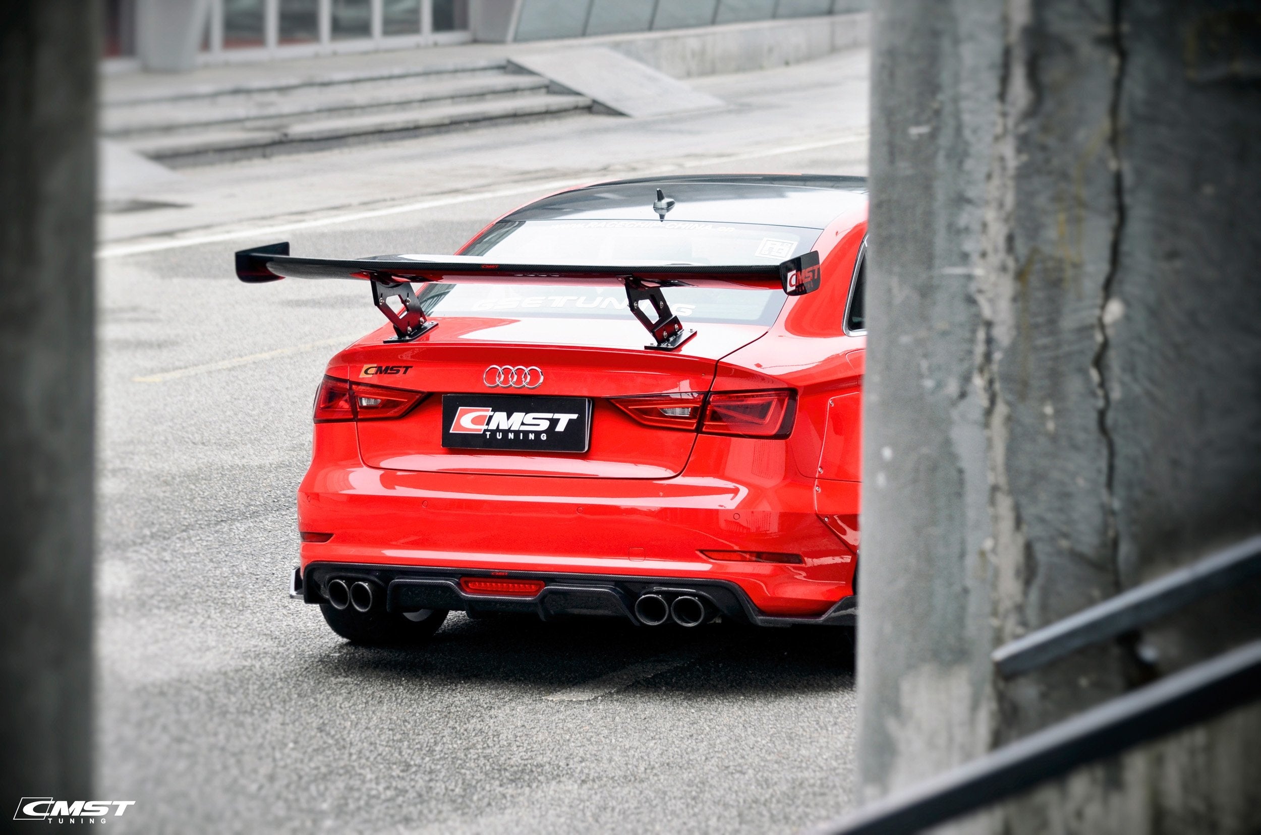 CMST Carbon Rear Spoiler GT Wing Ver.1 for Audi A3 S3 RS3 2014 - 2020