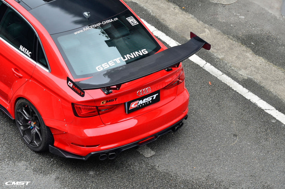 CMST Carbon Rear Spoiler GT Wing Ver.1 for Audi A3 S3 RS3 2014 - 2020