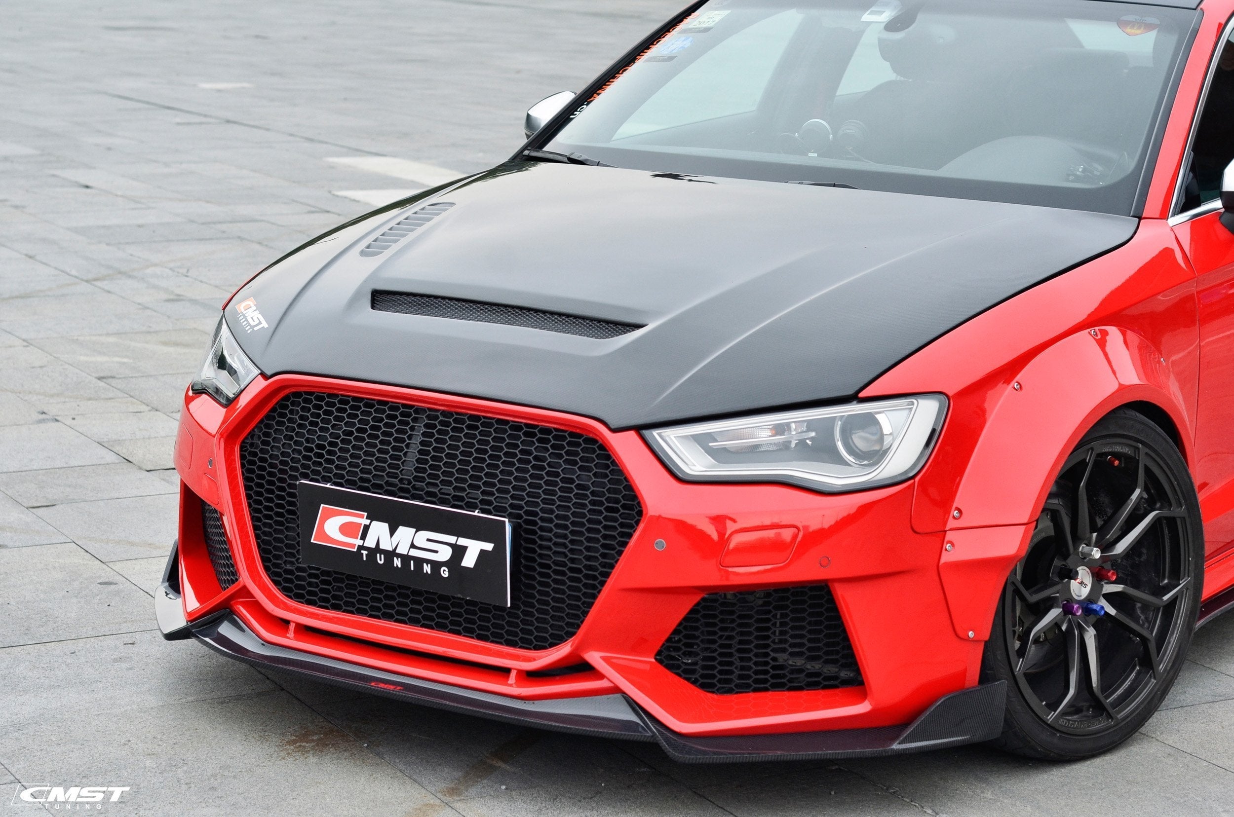 CMST Front Bumper & Carbon Fiber Lip for Audi A3 S3 RS3 2014 - 2016