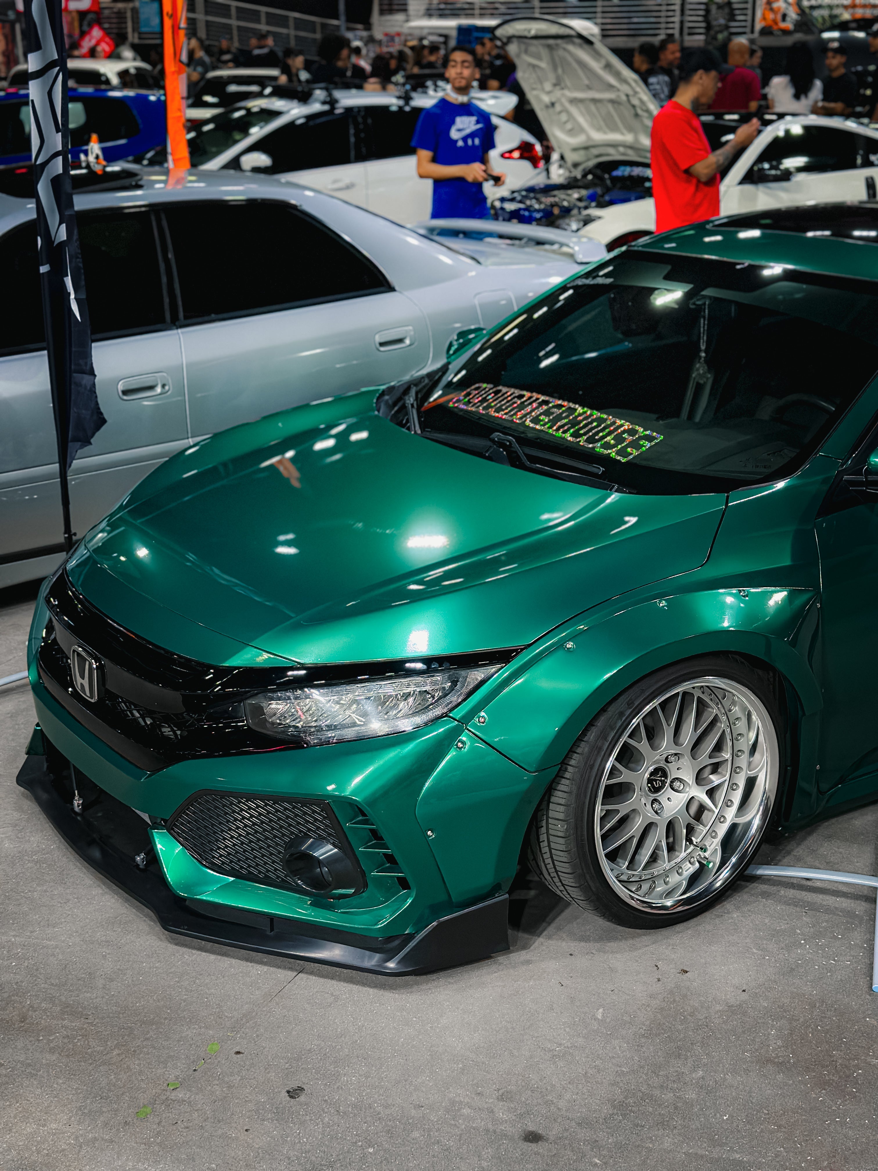 Robot Carbon Fiber Widebody Wheel Arches Fender Flares Honda Civic 10th Gen & FK7 Hatchback