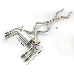 AME Valvetronic EXHAUST CATBACK For For BMW F85 X5M F86 X6M S63 4.4T 12~19 muffler exhaust pipes