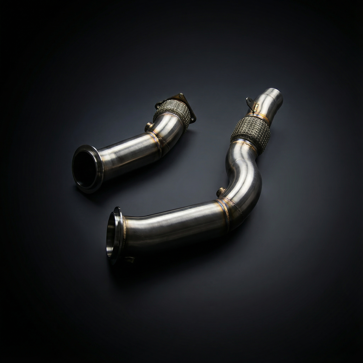 BMW M3 (F80) / M4 (F82/F83) 2015-2020 S55 3.0T 89mm Catless Downpipes (SS304) | AME Motorsport