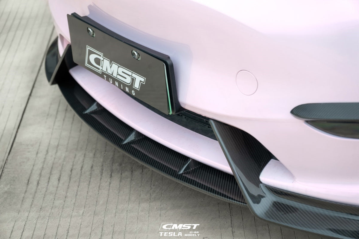 CMST Carbon Fiber Front Lip Ver.4 for Tesla Model Y