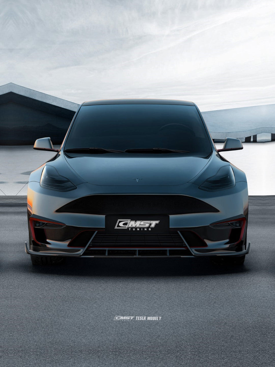 CMST Carbon Fiber Front Lip Ver.4 for Tesla Model Y