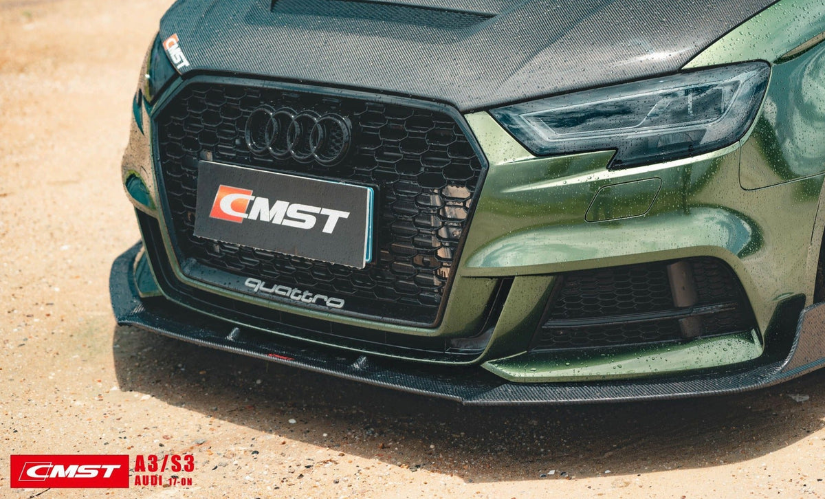 CMST Carbon Fiber Front Lip for Audi A3 S Line & S3 2017-2020