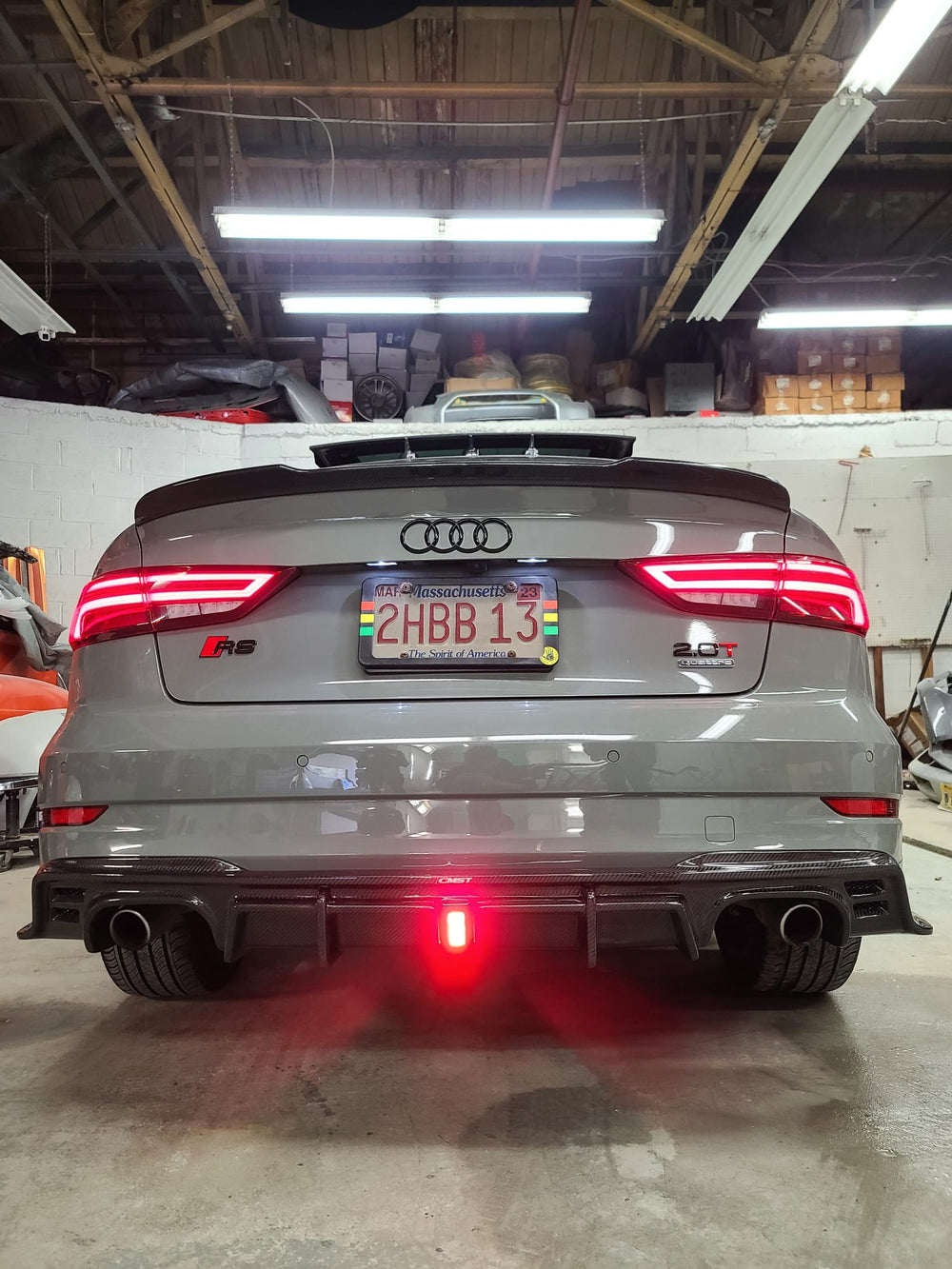 CMST Carbon Fiber Rear Diffuser for Audi A3 S3 2017-2020