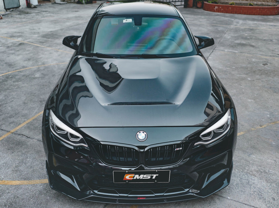 CMST Carbon Fiber GTS Style Vented Hood For BMW M2 / M2C F87 2 Series F22 2014-ON