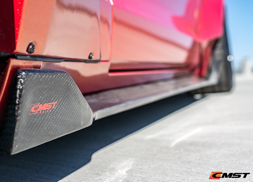 CMST Carbon Fiber Side Skirts for Ford Mustang S550.1 2015- 2017