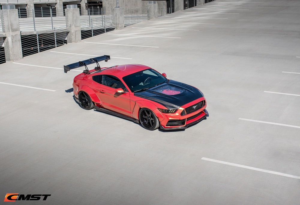 CMST Carbon Fiber Glass Transparent Hood for Ford Mustang S550.1 2015- 2017