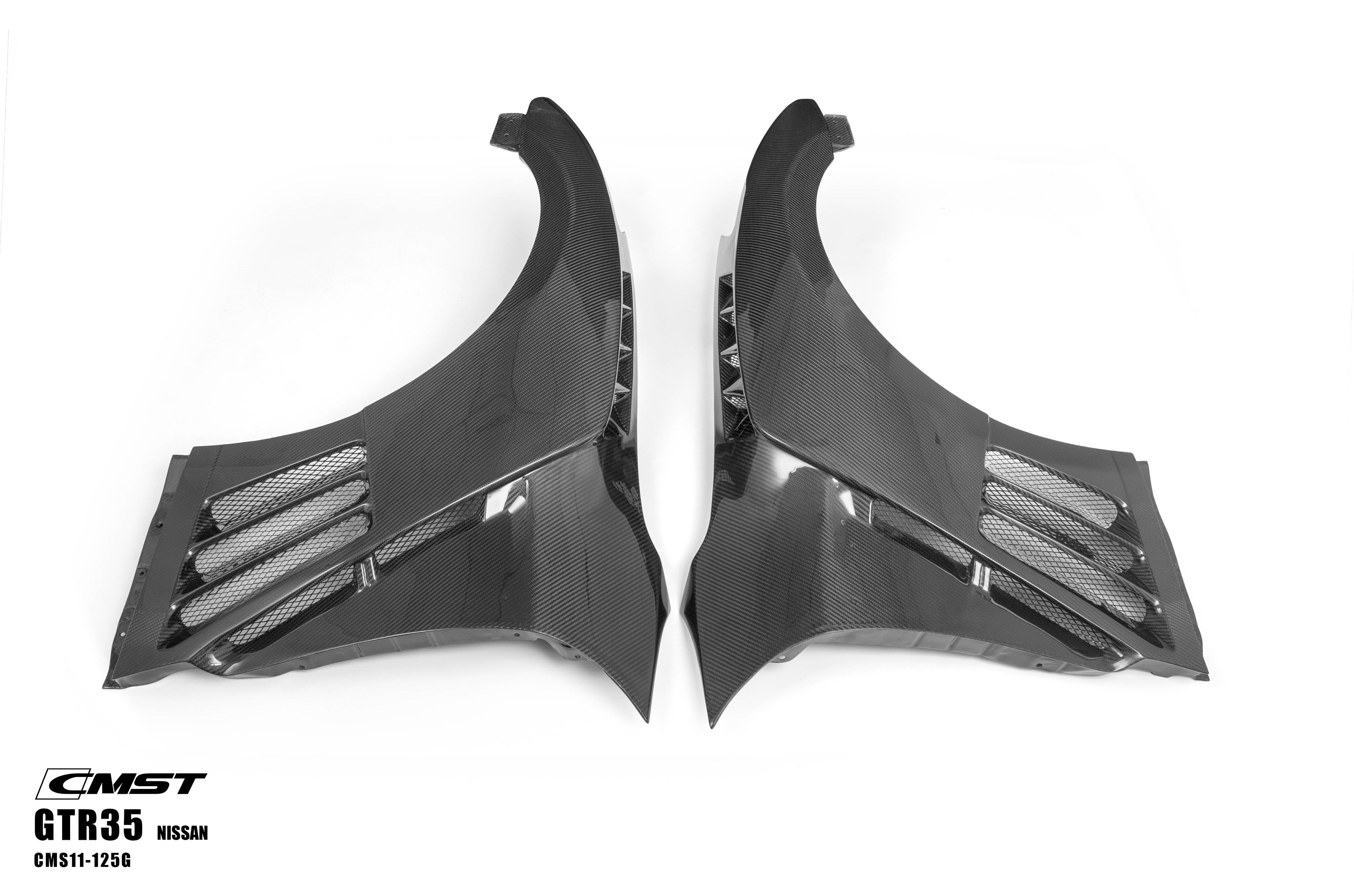 CMST Pre-preg Carbon Fiber Front Fenders for Nissan GTR GT-R R35 2008-2022 (Pair)