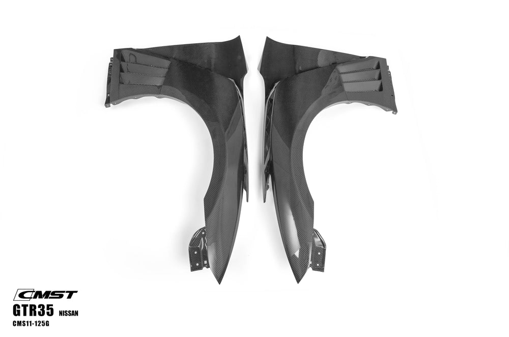 CMST Pre-preg Carbon Fiber Front Fenders for Nissan GTR GT-R R35 2008-2022 (Pair)