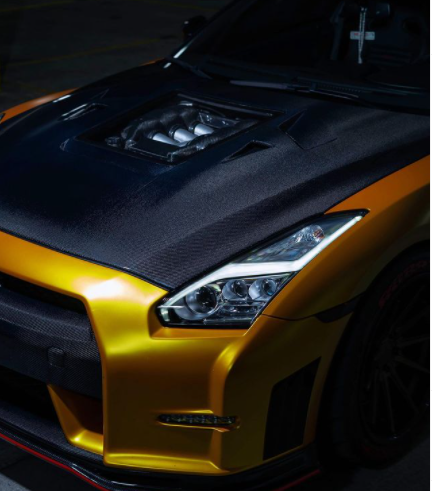 CMST Nissan GTR GT-R R35 2008-2016 Carbon Fiber Tempered Glass Transparent Hood Window See Through