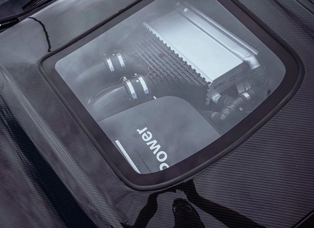 CMST Carbon Fiber Tempered Glass Transparent Hood For BMW M2 / M2C F87 2 Series F22 2014-ON