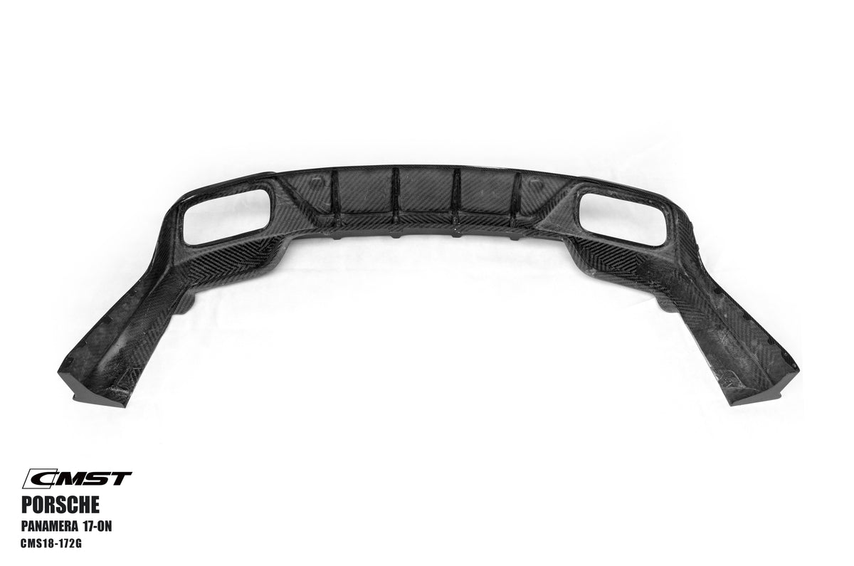 CMST Pre-preg Carbon Fiber Rear Diffuser Ver.2 for Porsche Panamera 971 / Turbo / GTS 2017-ON