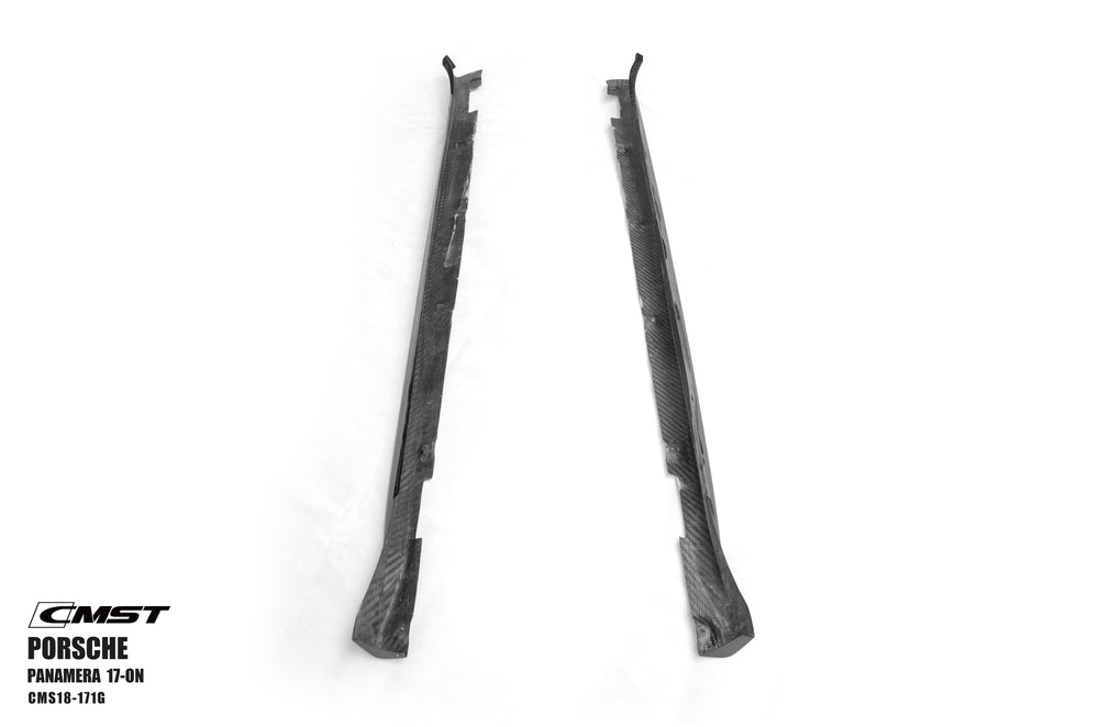 CMST Pre-preg Carbon Fiber Side Skirts Ver.2 for Porsche Panamera 971 / Turbo / GTS 2017-ON