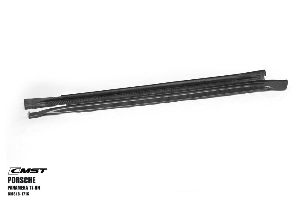CMST Pre-preg Carbon Fiber Side Skirts Ver.2 for Porsche Panamera 971 / Turbo / GTS 2017-ON