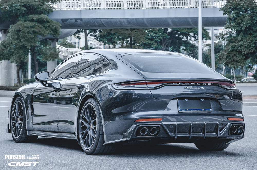 CMST Pre-preg Carbon Fiber Side Skirts Ver.2 for Porsche Panamera 971 / Turbo / GTS 2017-ON