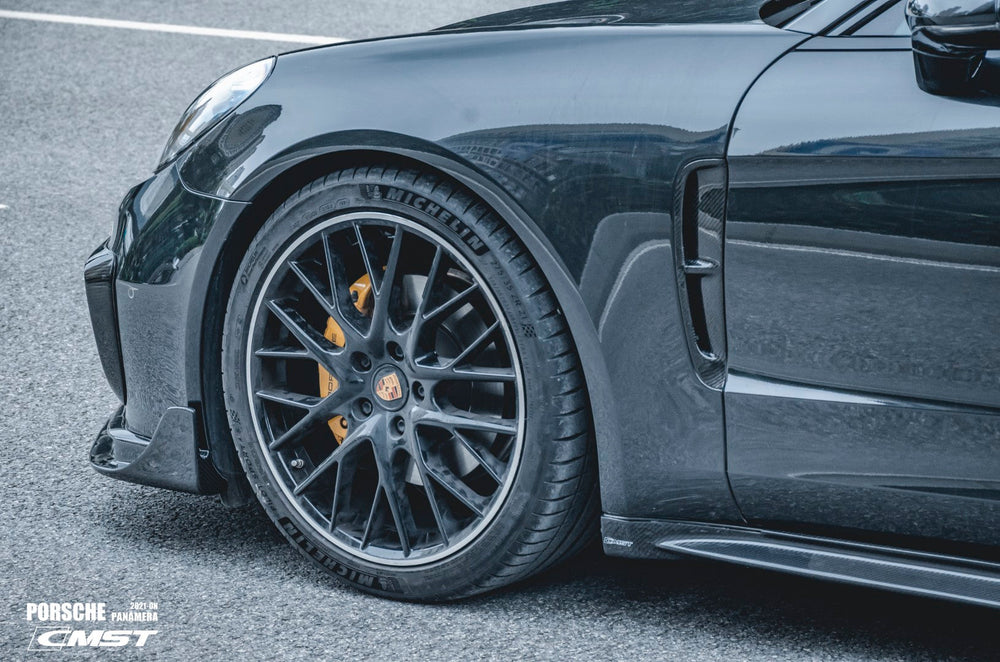 CMST Pre-preg Carbon Fiber Side Skirts Ver.2 for Porsche Panamera 971 / Turbo / GTS 2017-ON