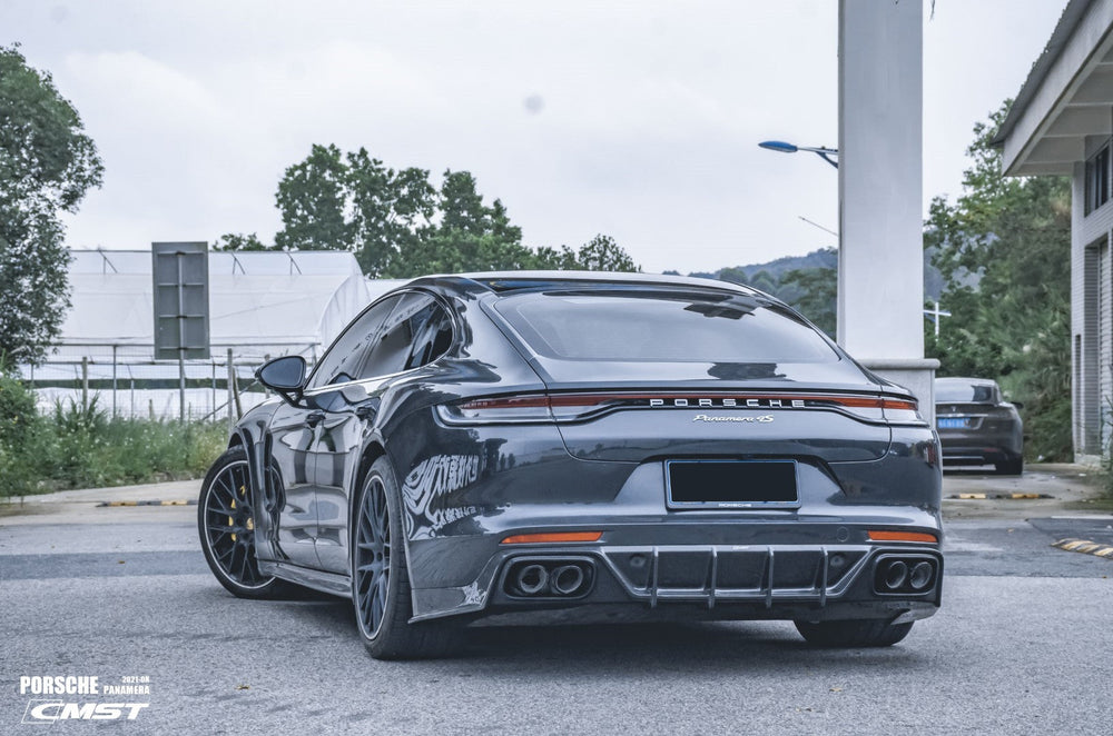 CMST Pre-preg Carbon Fiber Side Skirts Ver.2 for Porsche Panamera 971 / Turbo / GTS 2017-ON