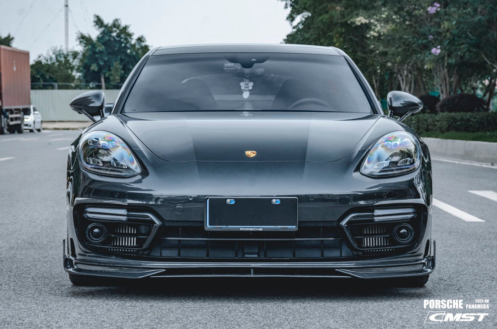 CMST Pre- preg Carbon Fiber Front Lip for Porsche Panamera 971 / Turbo / GTS 2021-2022