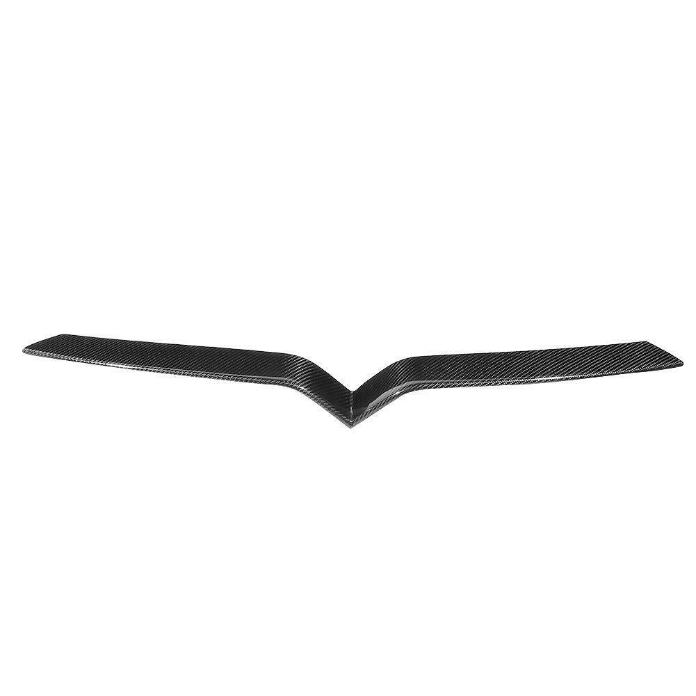 CMST Dry Carbon Fiber Front Central Grill Chrome Delete For Tesla Model X 2016-2021