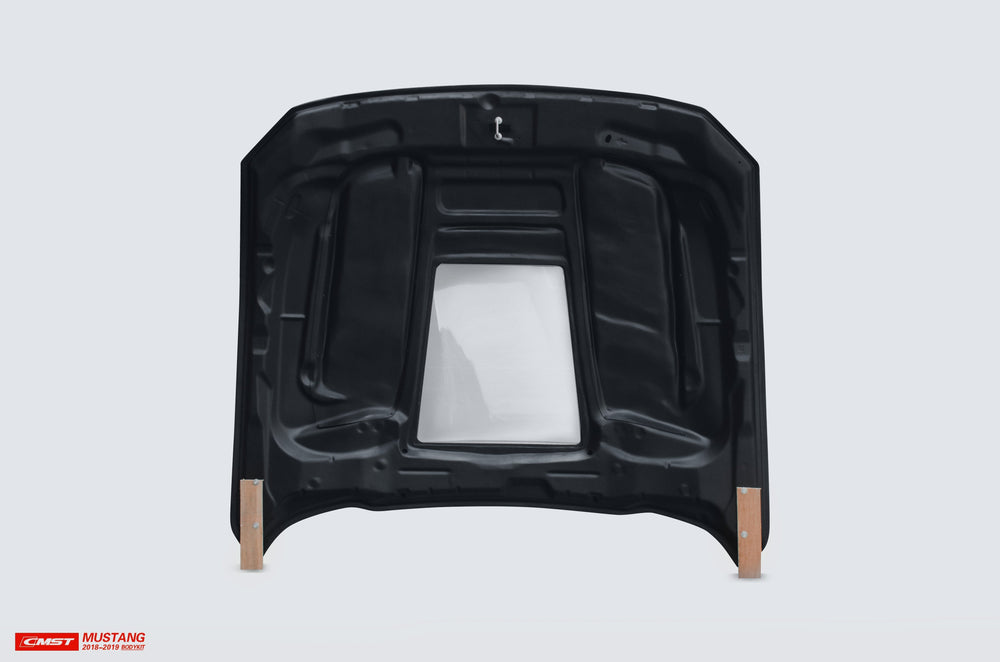 CMST Glass Transparent Hood for Ford Mustang S550.2 2018-2022