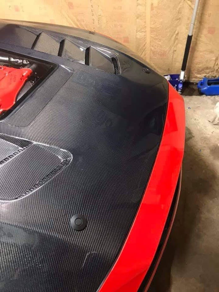 CMST Glass Transparent Hood for Ford Mustang S550.2 2018-2022