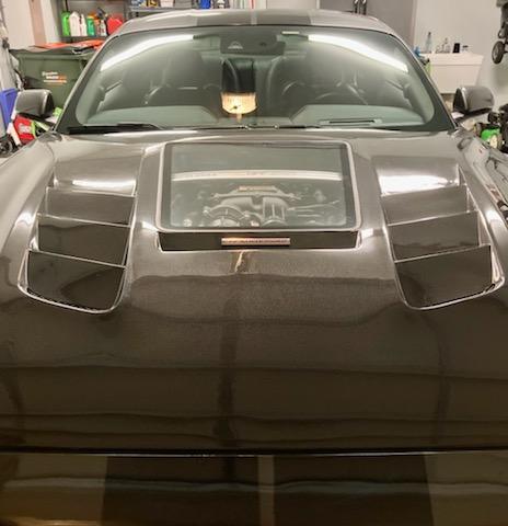 CMST Glass Transparent Hood for Ford Mustang S550.2 2018-2022