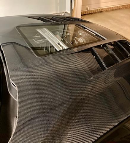 CMST Glass Transparent Hood for Ford Mustang S550.2 2018-2022