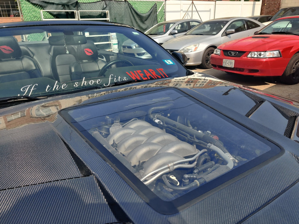 CMST Glass Transparent Hood for Ford Mustang S550.2 2018-2022